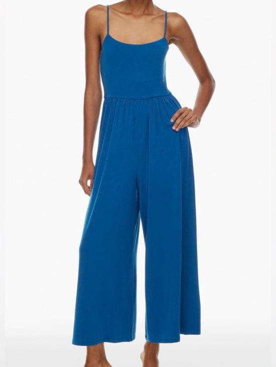 Aritzia Pants - Aritzia Wilfred Market Blue Jumpsuit Wide Leg size L